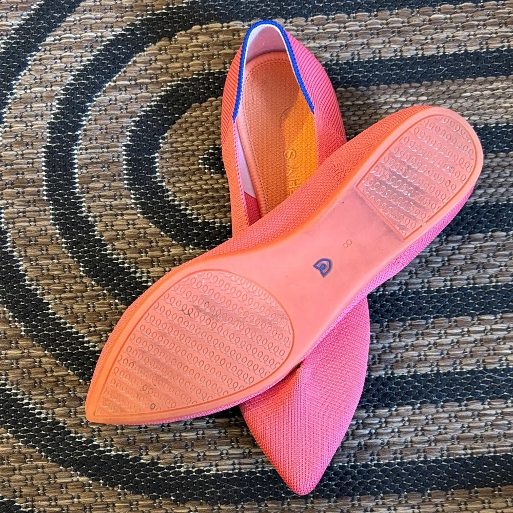 Rothy's Coral and Blue Women's Flats - Picture 3 of 3